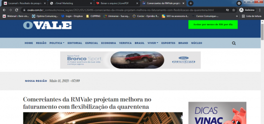 Jornal O Vale - 11/05/2021