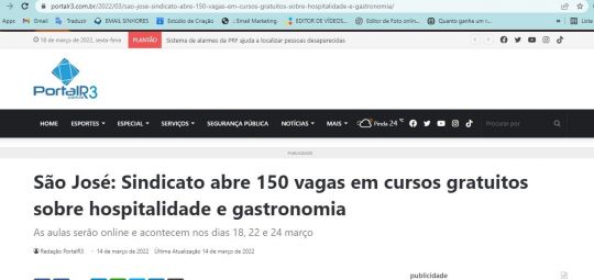 Portal R3 Notícias - 14/03/2022