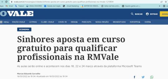 Jornal O Vale - 16/03/2022