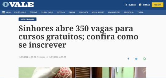 Jornal O vale - 13/07/2022