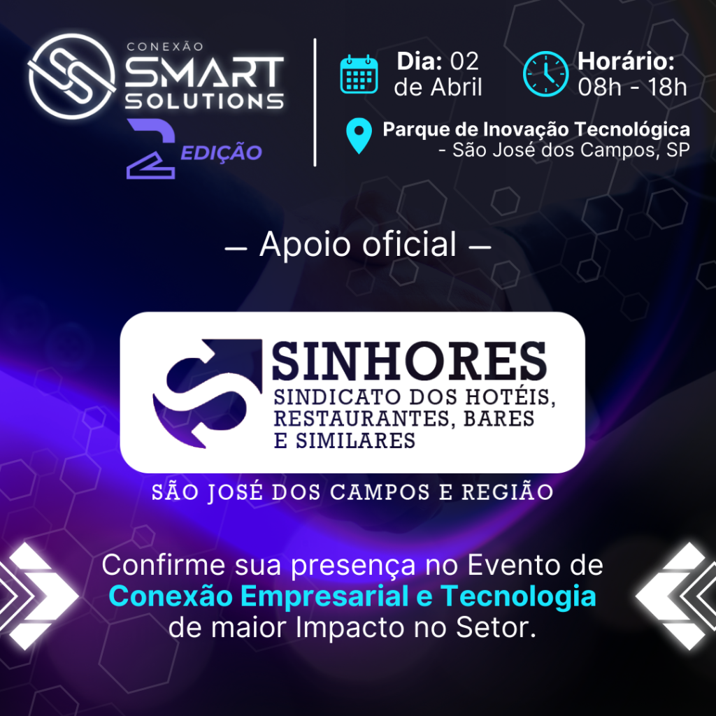 SINHORES anuncia seu apoio oficial à 2ª Edição do evento Conexão Smart Solutions