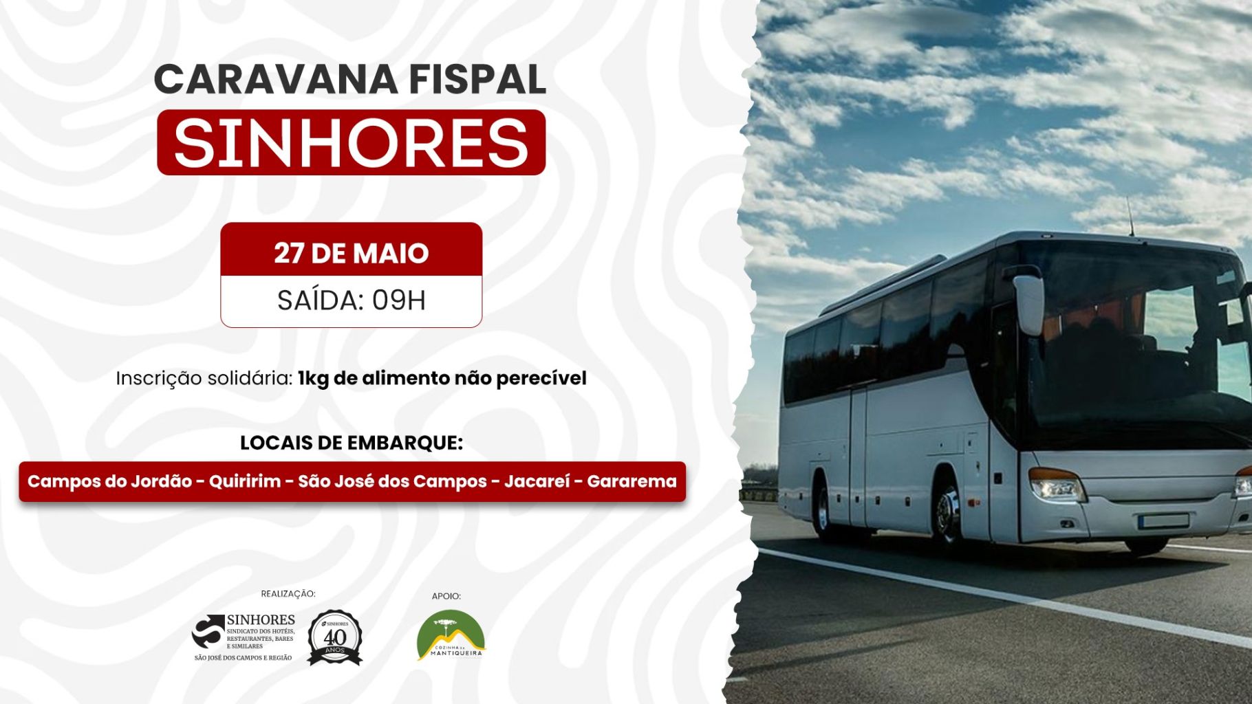 Caravana SINHORES leva contribuintes para a Fispal Food Service 2025!