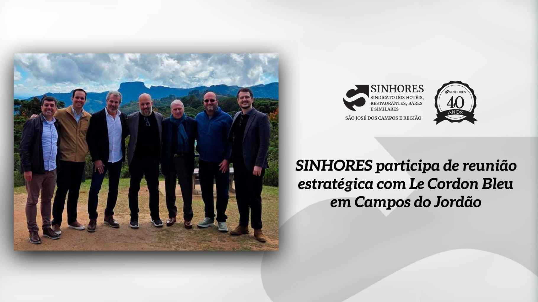 SINHORES participa de reunião estratégica com representantes do Le Cordon Bleu em Campos do Jordão